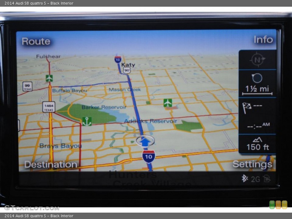 Black Interior Navigation for the 2014 Audi S8 quattro S #84383571