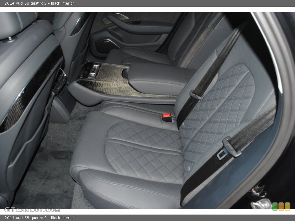 Black Interior Rear Seat for the 2014 Audi S8 quattro S #84383825