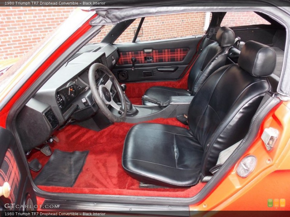 Black Interior Front Seat for the 1980 Triumph TR7 Drophead Convertible #84384338