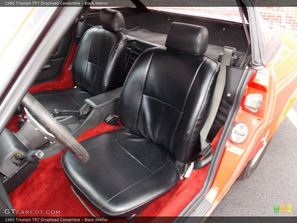 Black Interior Front Seat for the 1980 Triumph TR7 Drophead Convertible #84384366