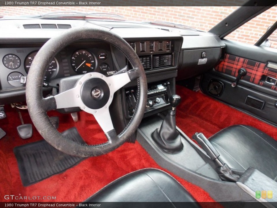 Black 1980 Triumph TR7 Interiors