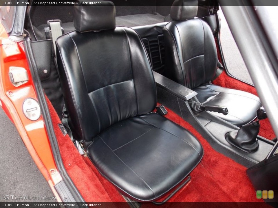 Black Interior Front Seat for the 1980 Triumph TR7 Drophead Convertible #84384643