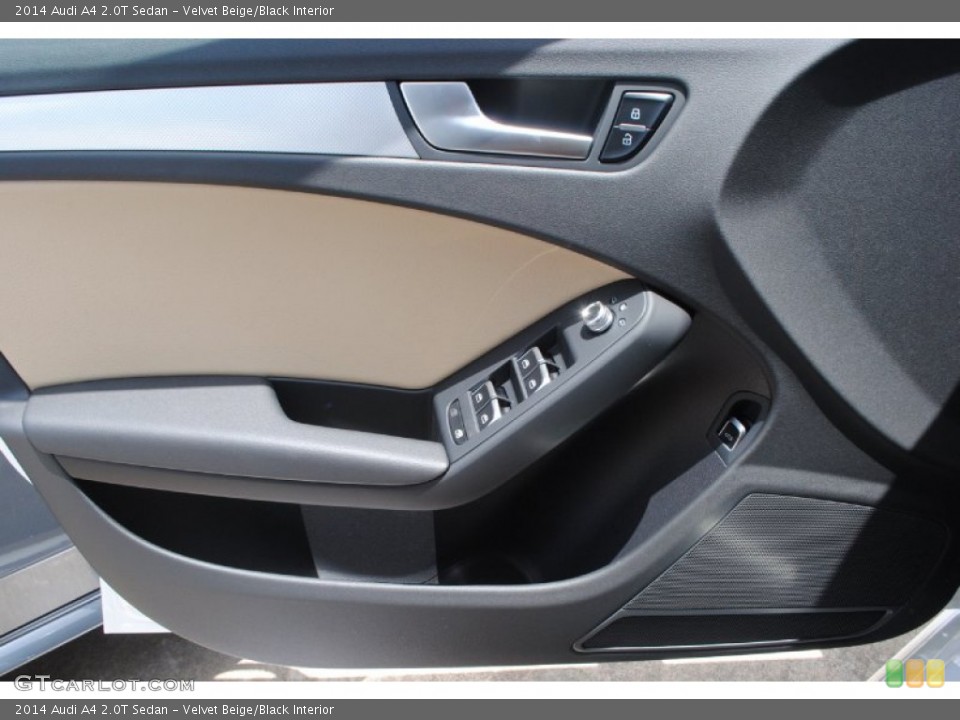 Velvet Beige/Black Interior Door Panel for the 2014 Audi A4 2.0T Sedan #84387763
