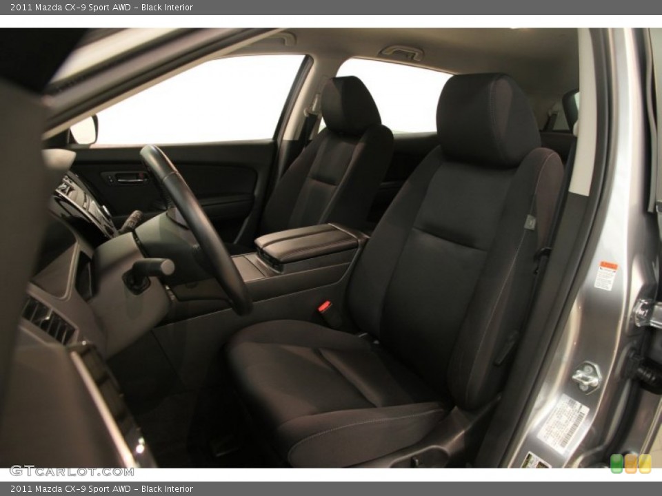 Black Interior Front Seat for the 2011 Mazda CX-9 Sport AWD #84388857
