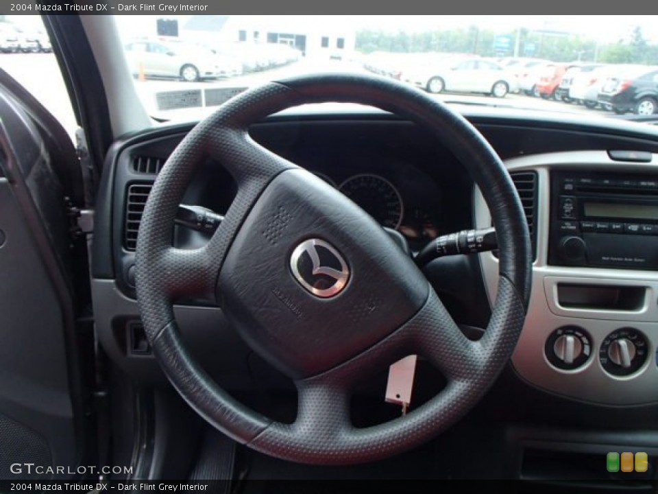 Dark Flint Grey Interior Steering Wheel for the 2004 Mazda Tribute DX #84389379