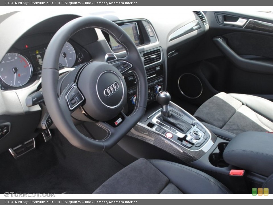 Black Leather/Alcantara Interior Prime Interior for the 2014 Audi SQ5 Premium plus 3.0 TFSI quattro #84389418