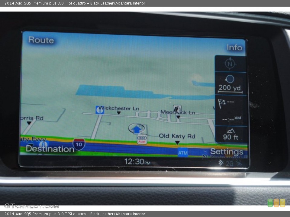 Black Leather/Alcantara Interior Navigation for the 2014 Audi SQ5 Premium plus 3.0 TFSI quattro #84389535