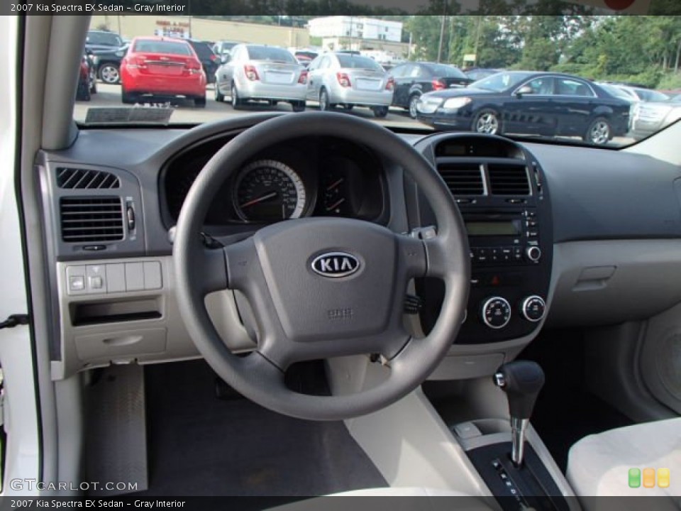 Gray Interior Dashboard for the 2007 Kia Spectra EX Sedan #84391165