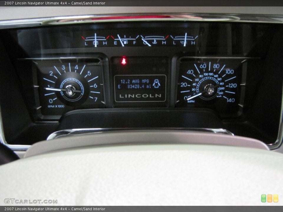 Camel/Sand Interior Gauges for the 2007 Lincoln Navigator Ultimate 4x4 #84395823