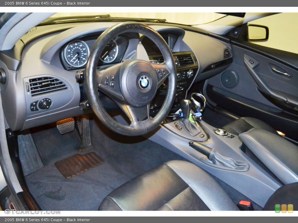 Black Interior Prime Interior for the 2005 BMW 6 Series 645i Coupe #84396528