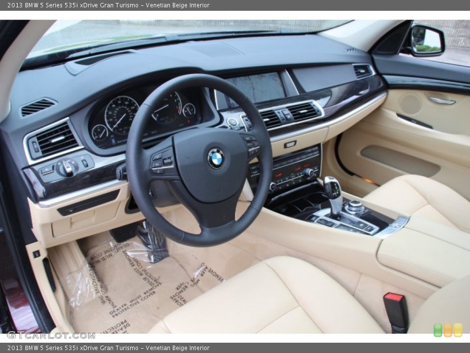 Venetian Beige 2013 BMW 5 Series Interiors