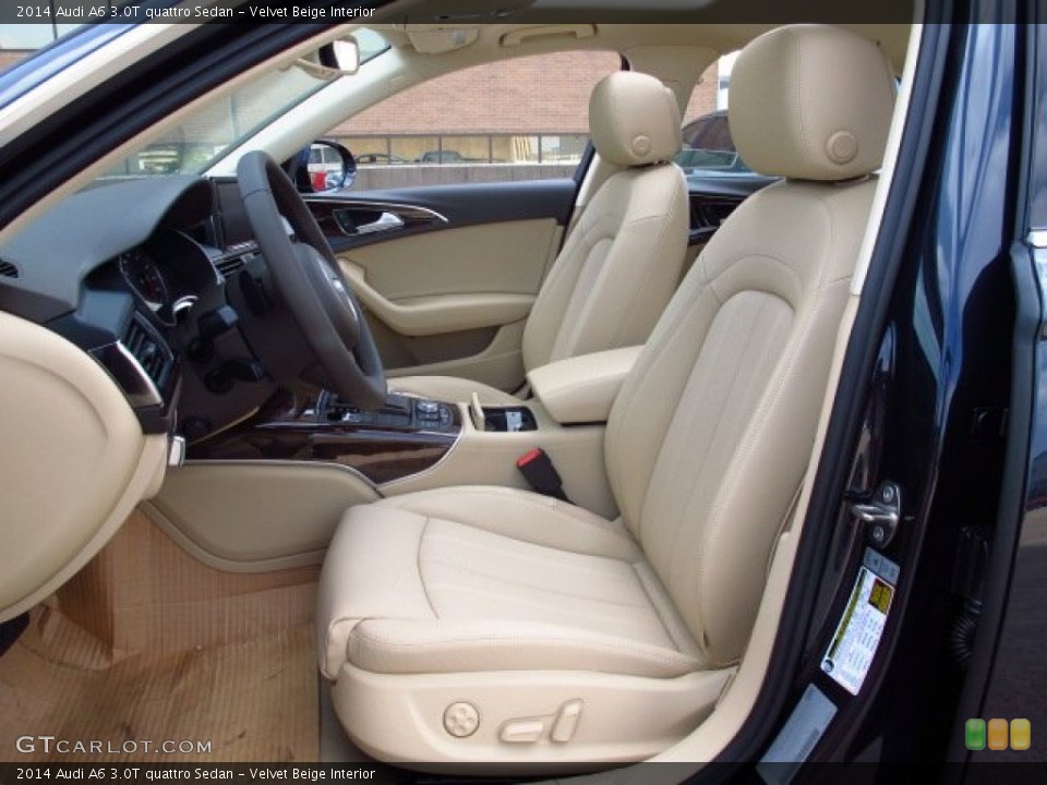 Velvet Beige Interior Photo for the 2014 Audi A6 3.0T quattro Sedan #84398304