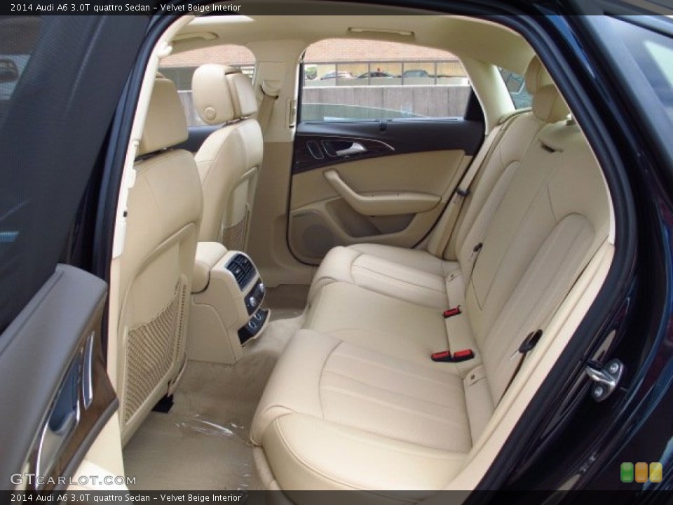 Velvet Beige Interior Rear Seat for the 2014 Audi A6 3.0T quattro Sedan #84398358