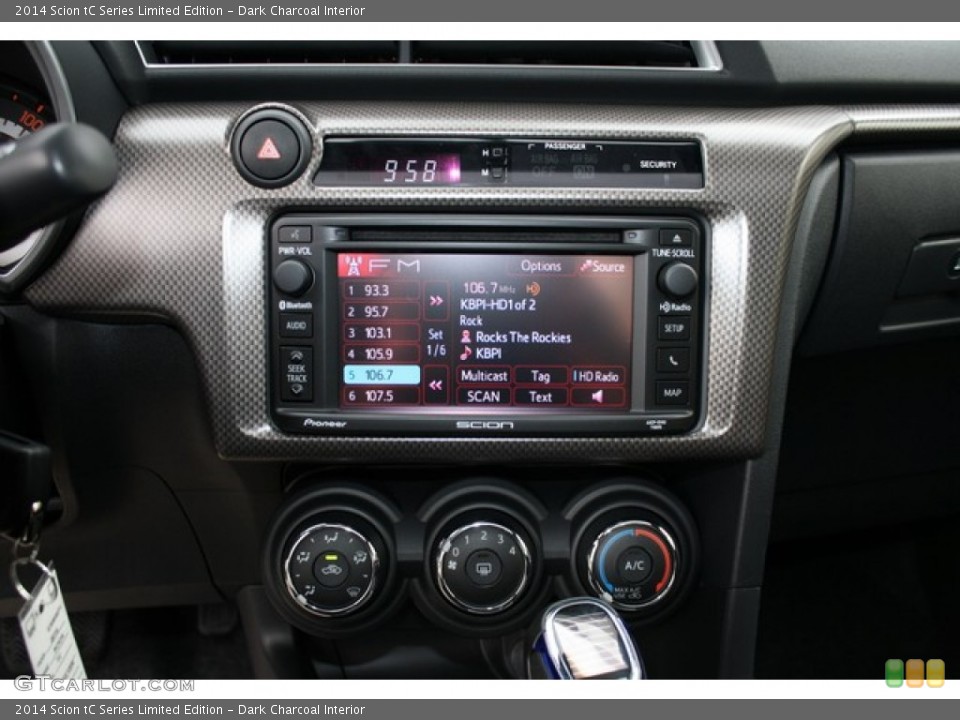 Dark Charcoal Interior Controls for the 2014 Scion tC Series Limited Edition #84400497