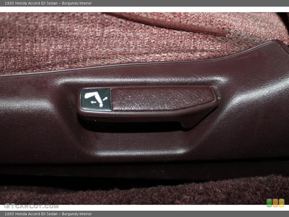 Burgundy Interior Controls for the 1993 Honda Accord EX Sedan #84401403