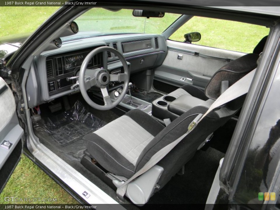 Black/Gray 1987 Buick Regal Interiors