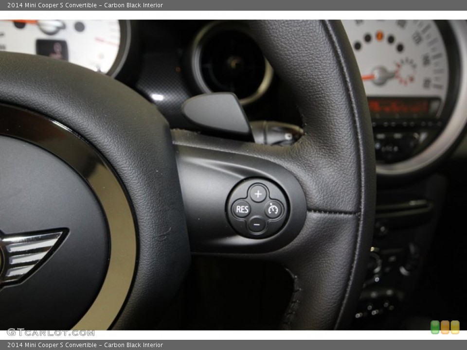 Carbon Black Interior Controls for the 2014 Mini Cooper S Convertible #84402792