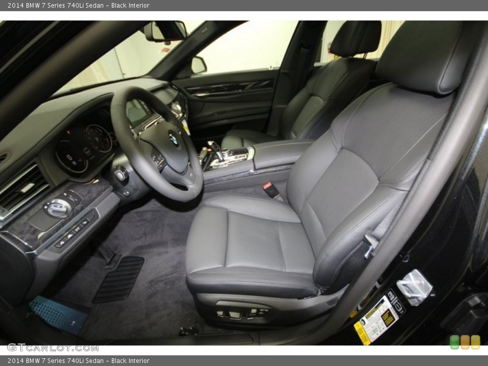 Black Interior Front Seat for the 2014 BMW 7 Series 740Li Sedan #84402906