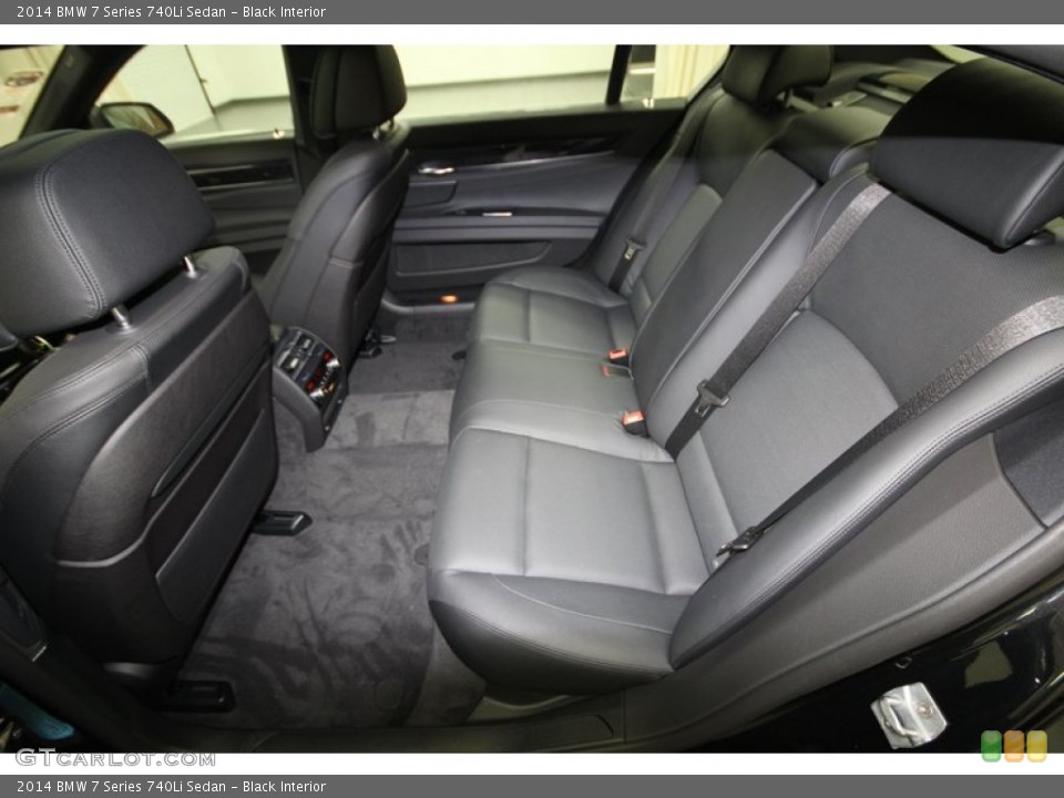 Black Interior Rear Seat for the 2014 BMW 7 Series 740Li Sedan #84402933