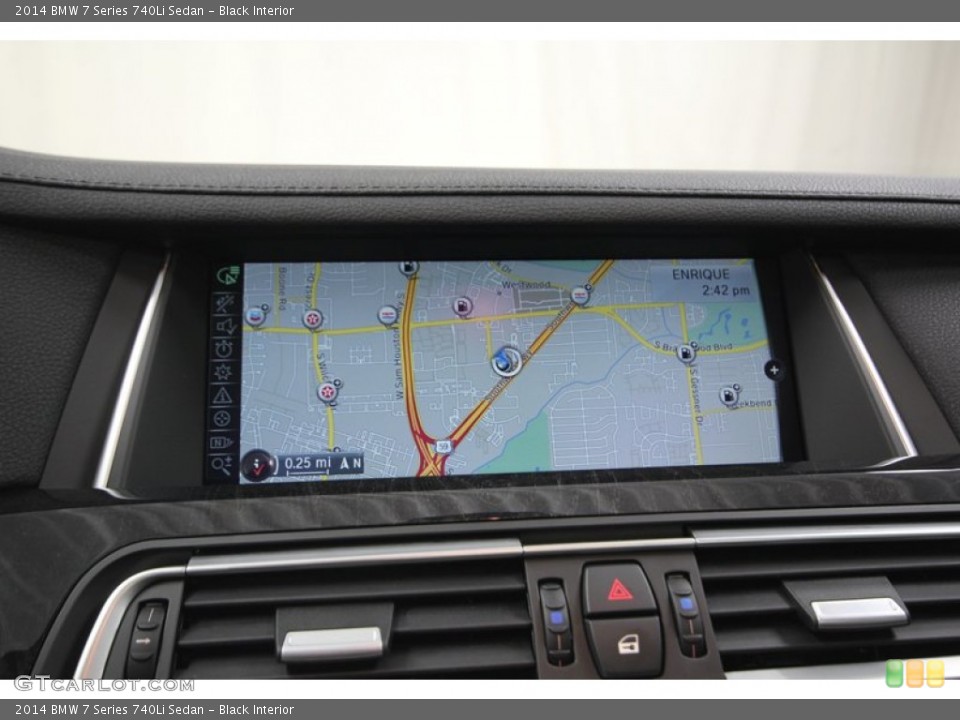 Black Interior Navigation for the 2014 BMW 7 Series 740Li Sedan #84402957