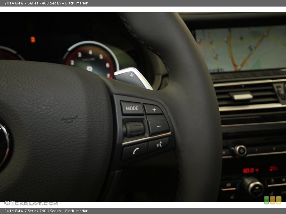 Black Interior Controls for the 2014 BMW 7 Series 740Li Sedan #84402975