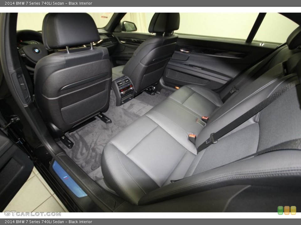 Black Interior Rear Seat for the 2014 BMW 7 Series 740Li Sedan #84402987