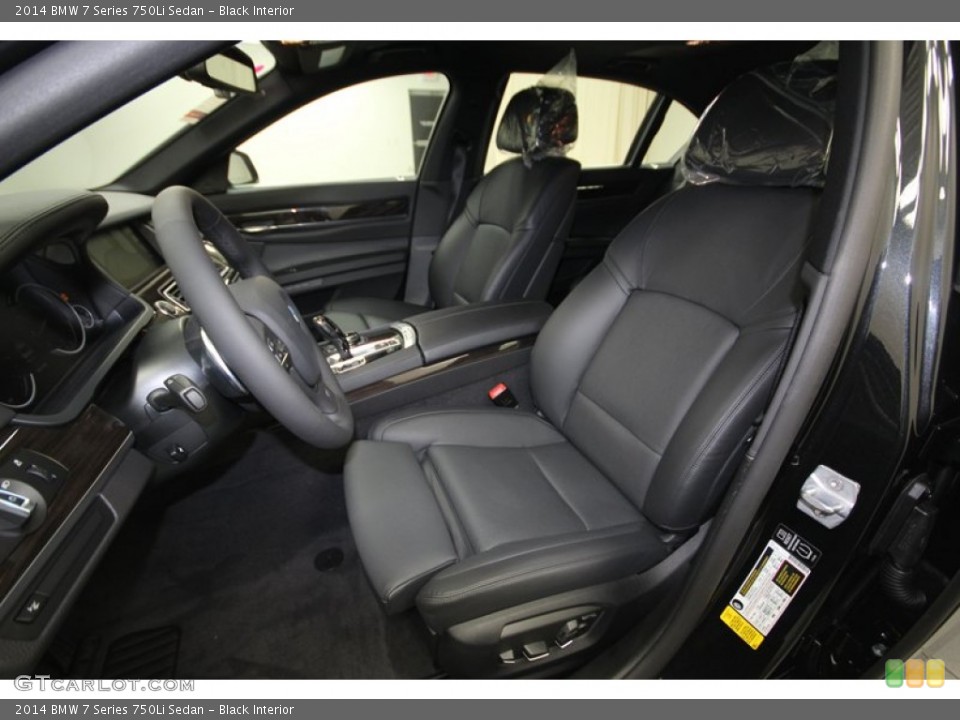 Black Interior Front Seat for the 2014 BMW 7 Series 750Li Sedan #84403017