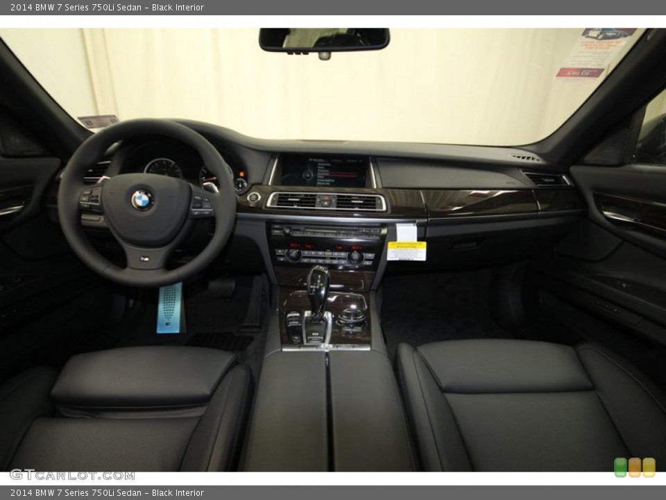 Black Interior Dashboard for the 2014 BMW 7 Series 750Li Sedan #84403020