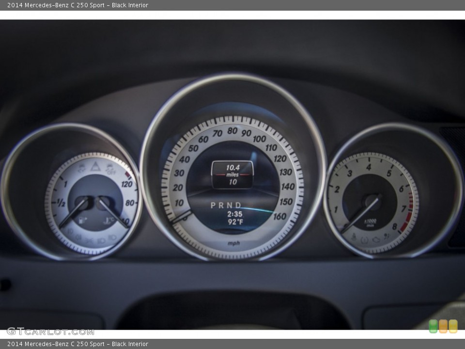 Black Interior Gauges for the 2014 Mercedes-Benz C 250 Sport #84407831