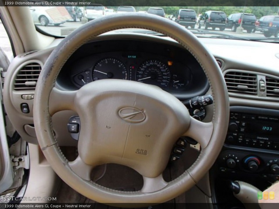 Neutral Interior Steering Wheel for the 1999 Oldsmobile Alero GL Coupe #84410195