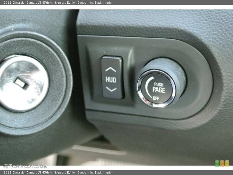 Jet Black Interior Controls for the 2012 Chevrolet Camaro SS 45th Anniversary Edition Coupe #84412958