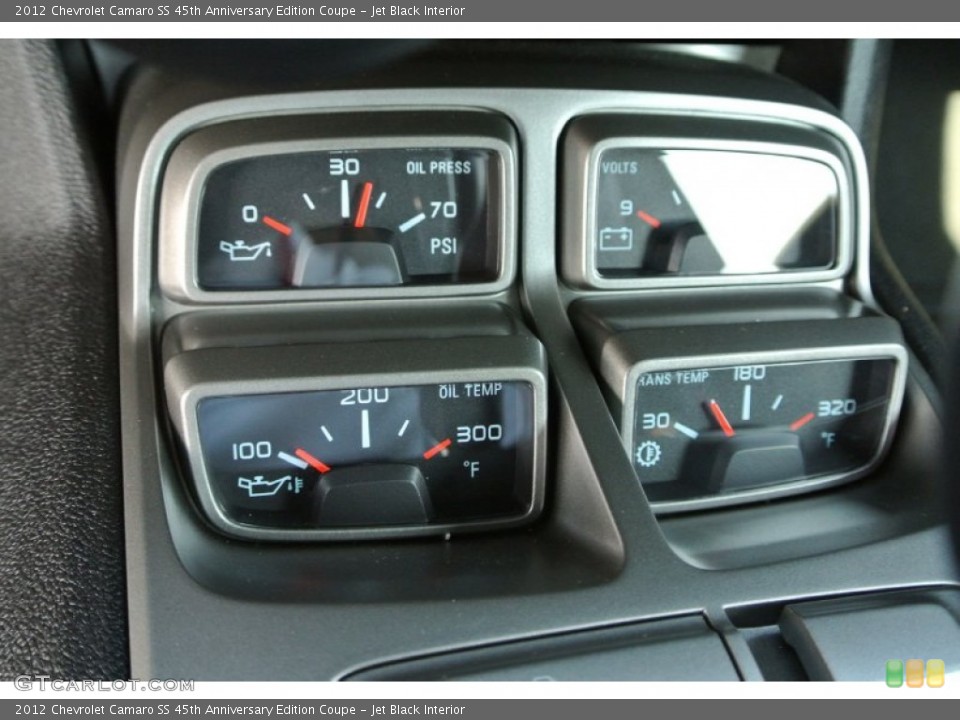 Jet Black Interior Gauges for the 2012 Chevrolet Camaro SS 45th Anniversary Edition Coupe #84413024