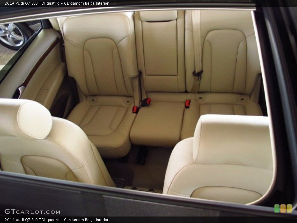 Cardamom Beige Interior Rear Seat for the 2014 Audi Q7 3.0 TDI quattro #84416639