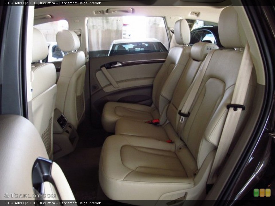 Cardamom Beige Interior Rear Seat for the 2014 Audi Q7 3.0 TDI quattro #84416717