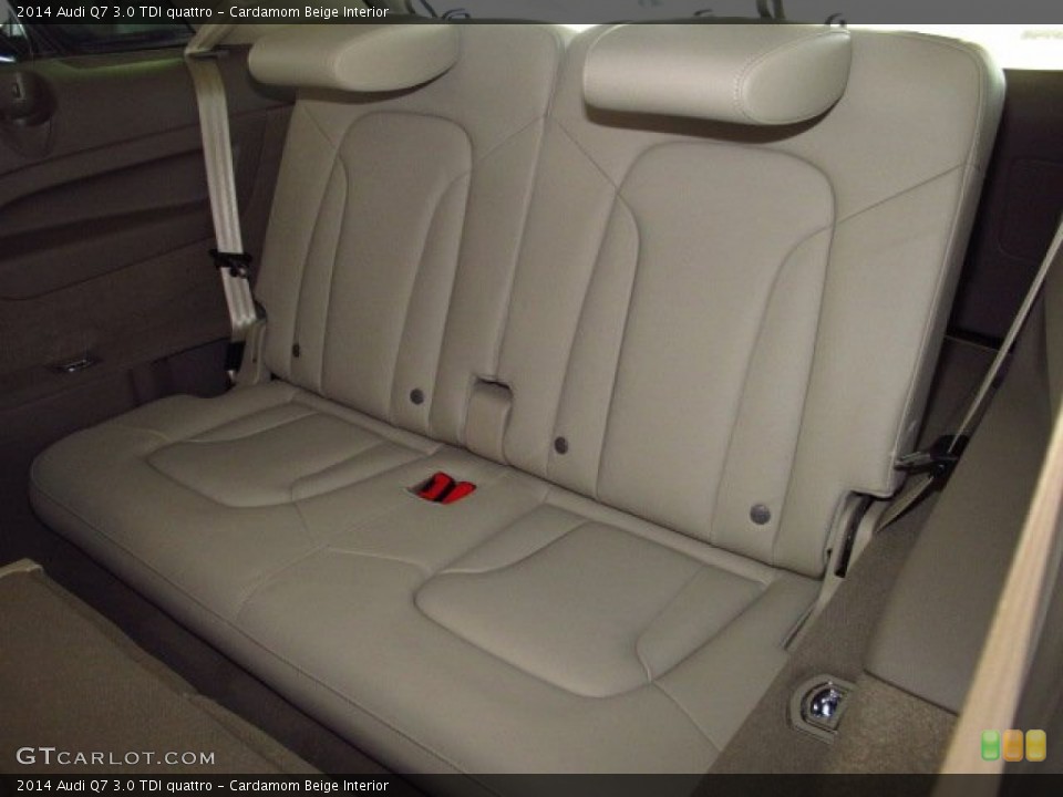 Cardamom Beige Interior Rear Seat for the 2014 Audi Q7 3.0 TDI quattro #84416744