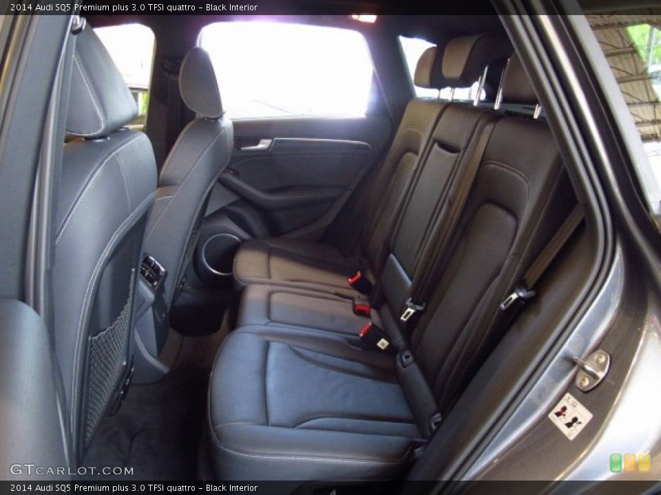 Black Interior Rear Seat for the 2014 Audi SQ5 Premium plus 3.0 TFSI quattro #84417374