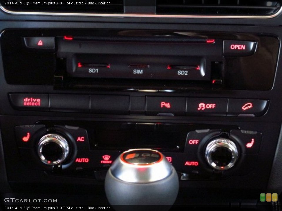 Black Interior Controls for the 2014 Audi SQ5 Premium plus 3.0 TFSI quattro #84417557