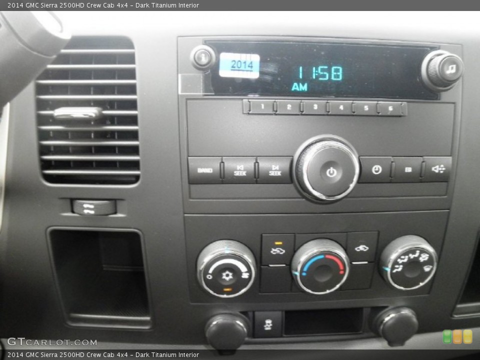Dark Titanium Interior Controls for the 2014 GMC Sierra 2500HD Crew Cab 4x4 #84420239