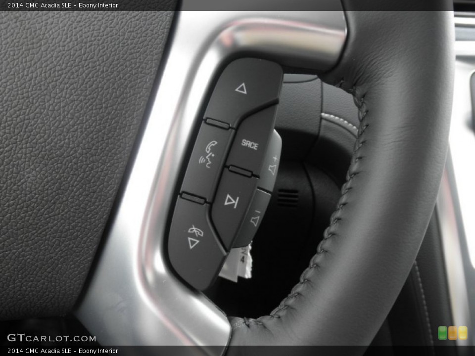Ebony Interior Controls for the 2014 GMC Acadia SLE #84421556