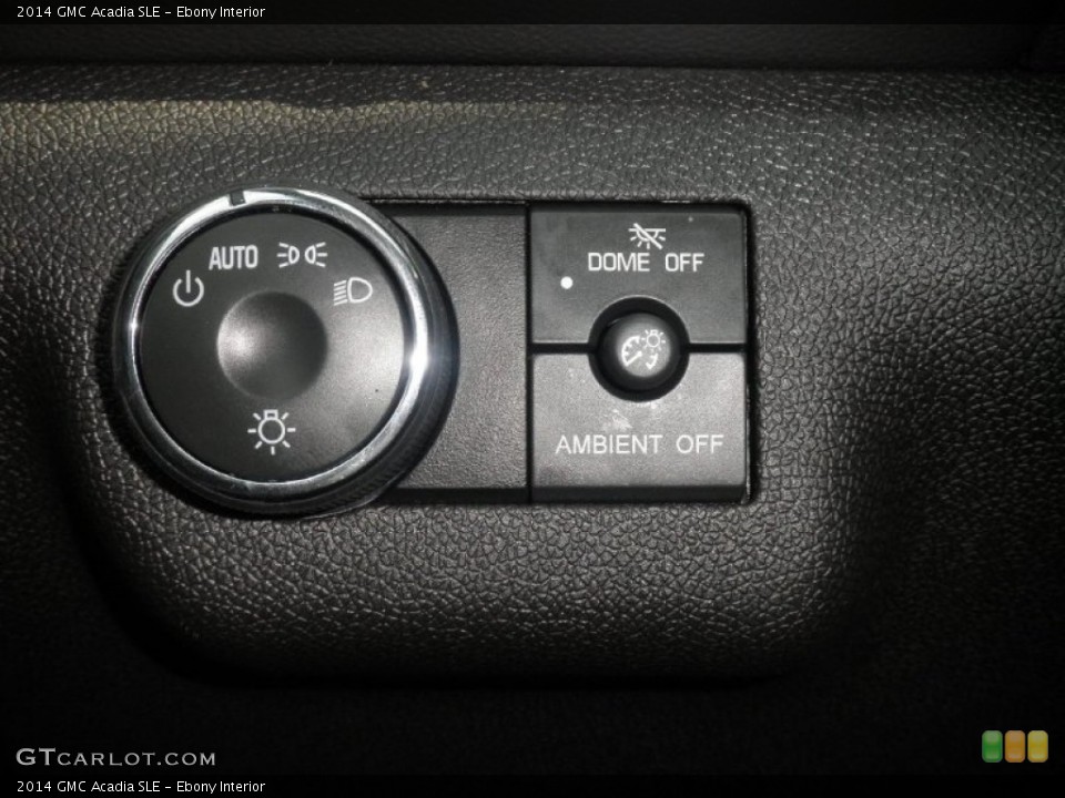 Ebony Interior Controls for the 2014 GMC Acadia SLE #84421661
