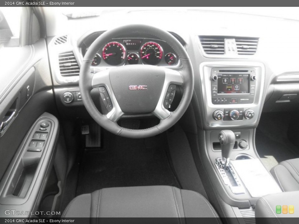 Ebony Interior Dashboard for the 2014 GMC Acadia SLE #84421709