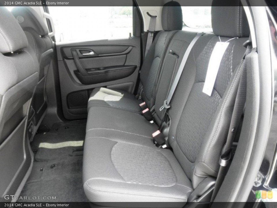 Ebony Interior Rear Seat for the 2014 GMC Acadia SLE #84421757
