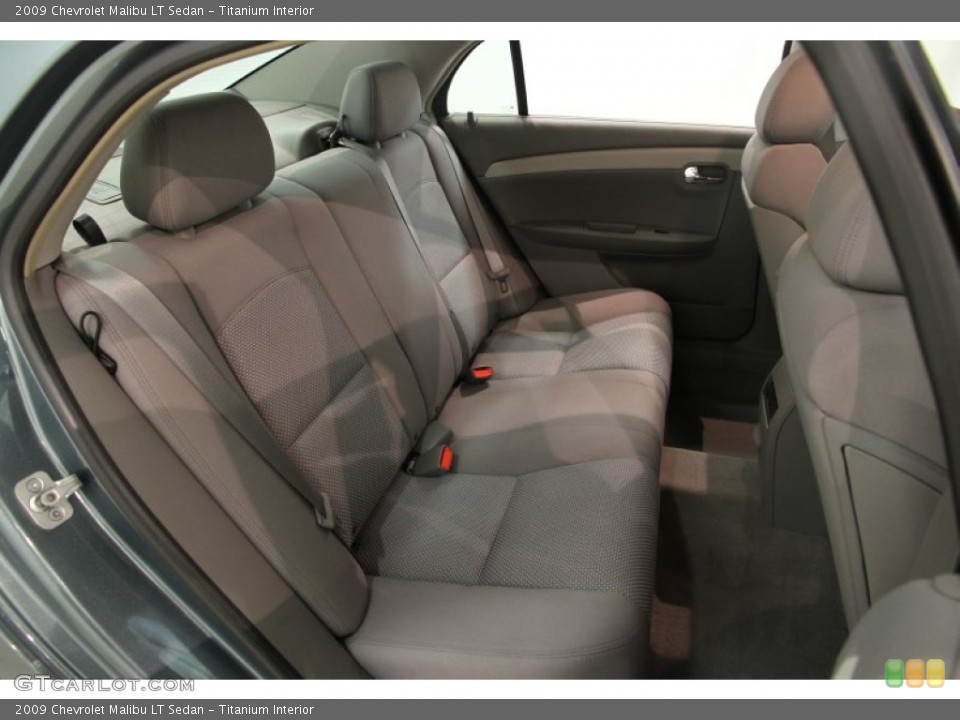 Titanium Interior Rear Seat for the 2009 Chevrolet Malibu LT Sedan #84423155