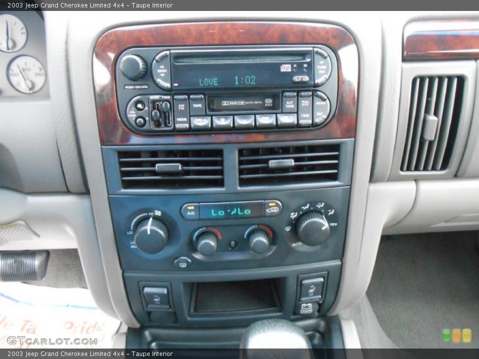 Taupe Interior Controls for the 2003 Jeep Grand Cherokee Limited 4x4 #84424628