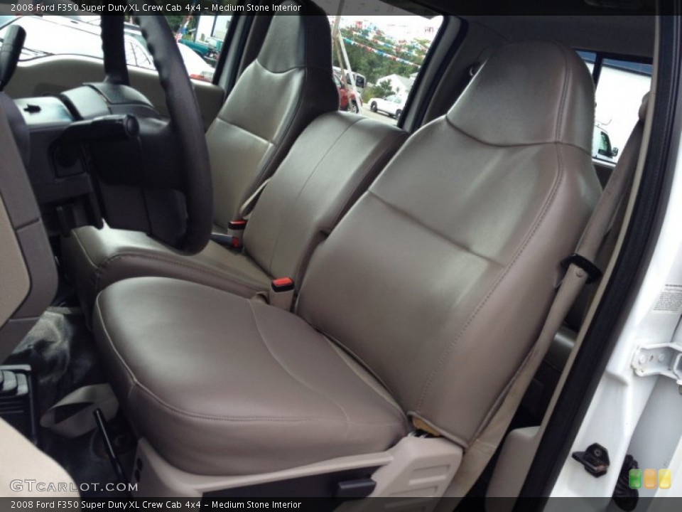 Medium Stone Interior Front Seat for the 2008 Ford F350 Super Duty XL Crew Cab 4x4 #84427625