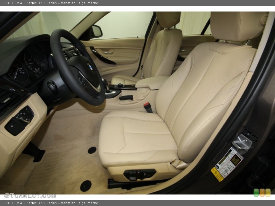 Venetian Beige Interior Front Seat for the 2013 BMW 3 Series 328i Sedan #84428001