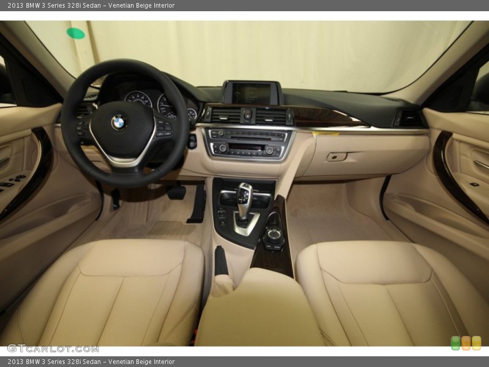 Venetian Beige Interior Dashboard for the 2013 BMW 3 Series 328i Sedan #84428027