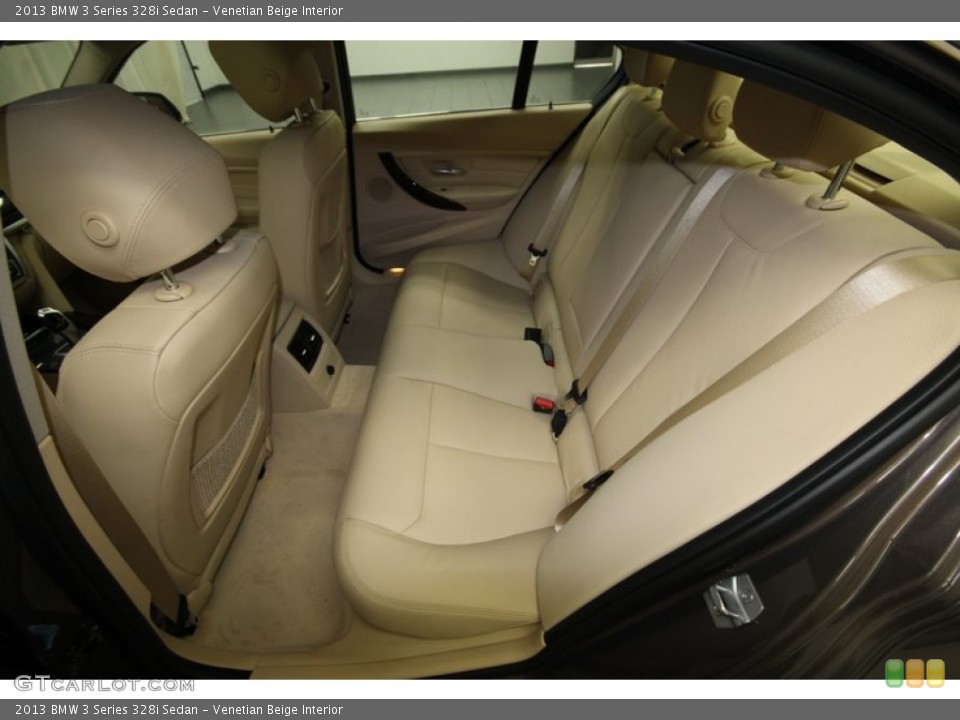 Venetian Beige Interior Rear Seat for the 2013 BMW 3 Series 328i Sedan #84428219
