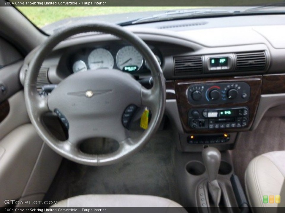 Taupe Interior Dashboard for the 2004 Chrysler Sebring Limited Convertible #84430670
