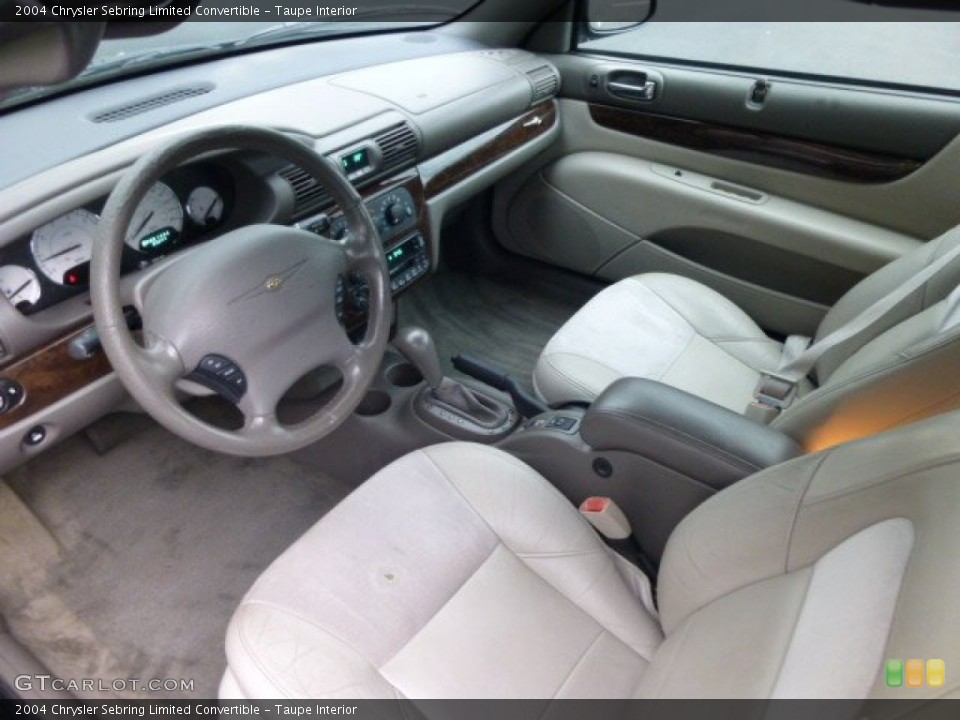 Taupe Interior Prime Interior for the 2004 Chrysler Sebring Limited Convertible #84430715